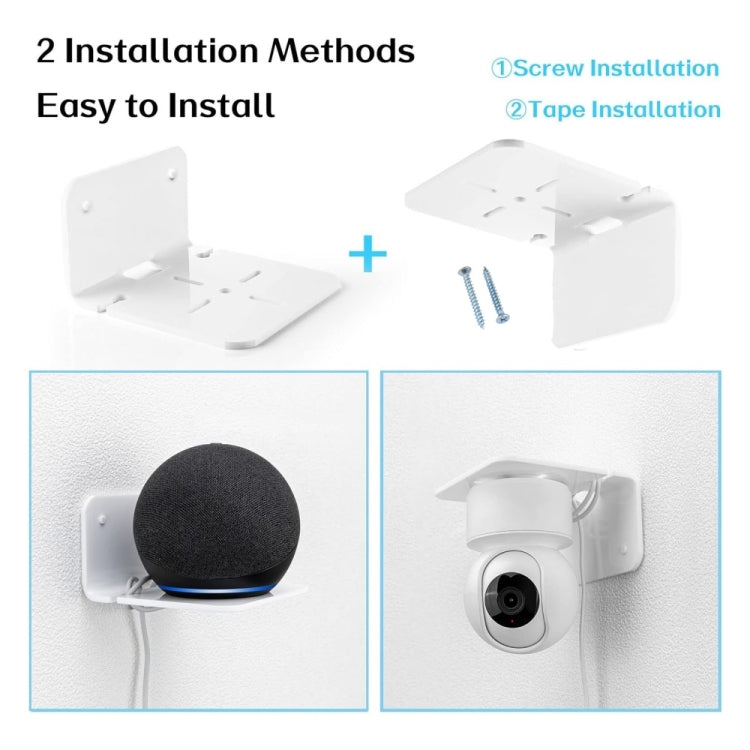 YX112 3pcs Acrylic Small Wall Mount(White)
