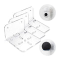YX112 3pcs Acrylic Small Wall Mount(Transparent)