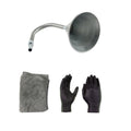 Car / Motorcycle / Yacht Steel Elbow Universal Refueling Funnel with Filter(Silver)