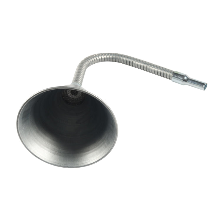 Car / Motorcycle / Yacht Steel Elbow Universal Refueling Funnel with Filter(Silver)