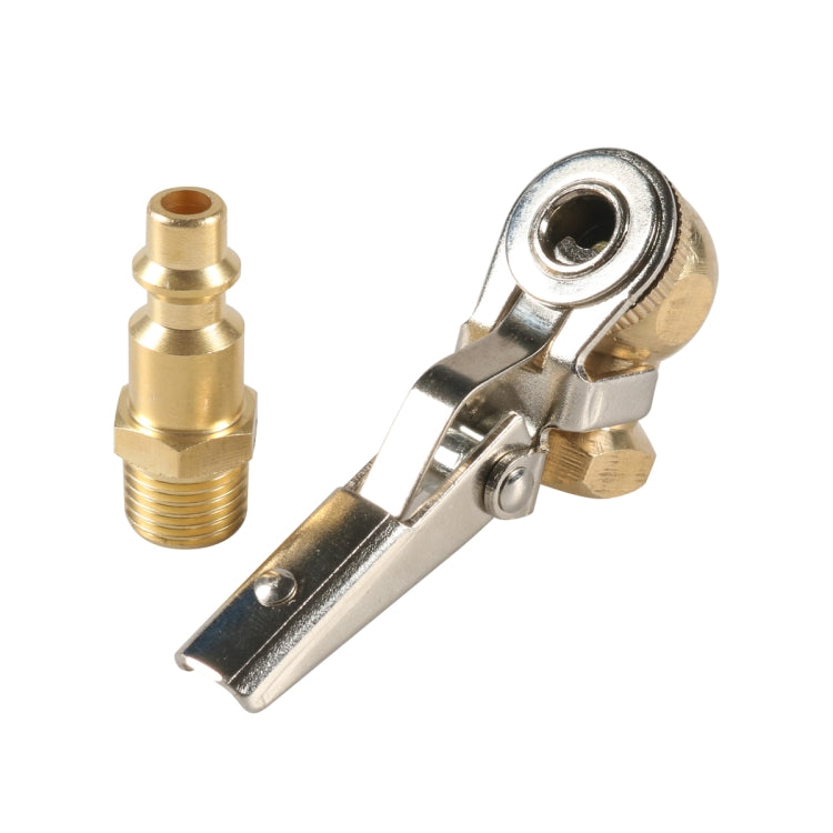 Car 1/4NPT Brass American Style Pneumatic Chuck(Yellow)