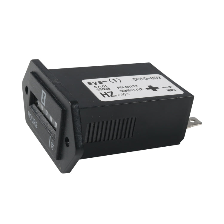 Generator / Boat / Off-road Vehicle DC10-80V Industrial Timer with Screws(Black)