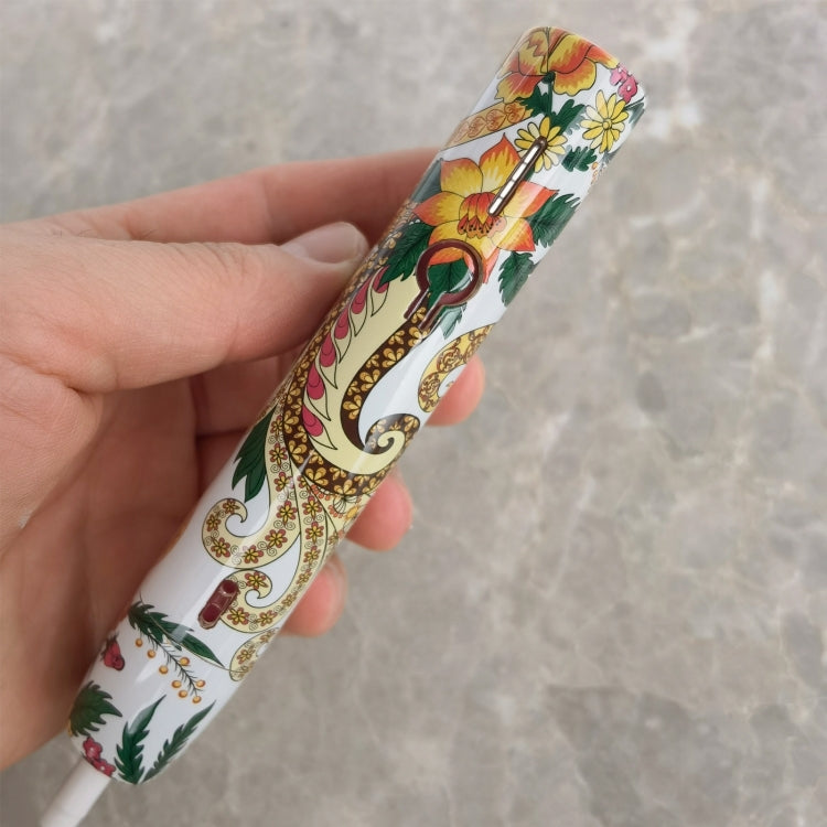 For IQOS ILUMA i ONE / ILUMA ONE Bright PC Electronic Cigarette Protective Case(Golden Flower Vine)