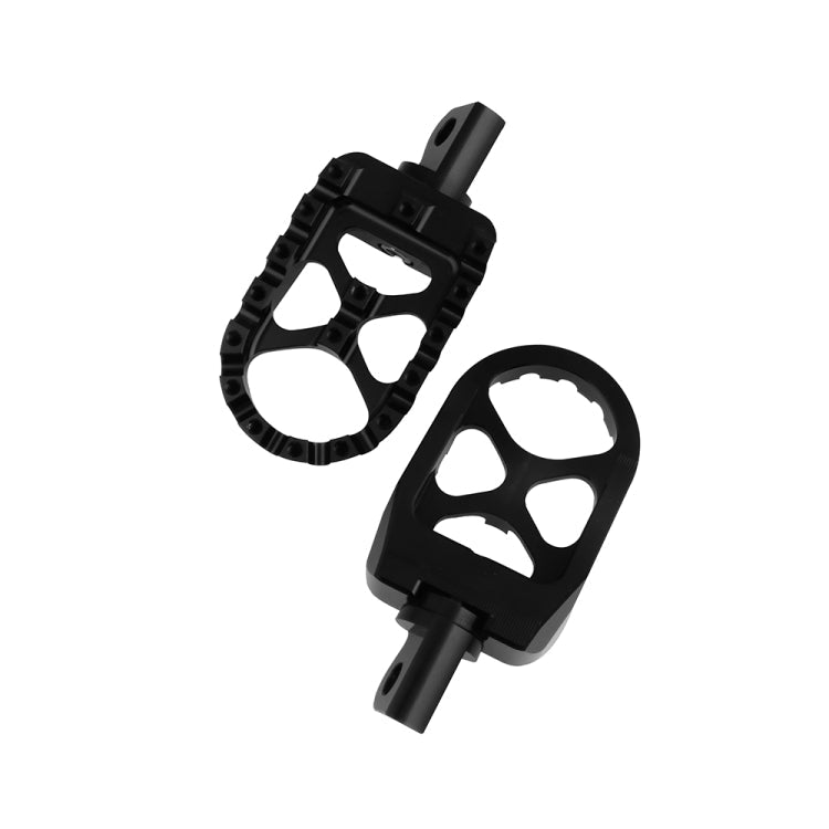 Motorcycle Modification Pedal Set Wide Fat Footpegs Foot Pegs for Harley(Black)