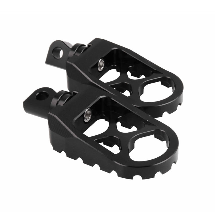 Motorcycle Modification Pedal Set Wide Fat Footpegs Foot Pegs for Harley(Black)