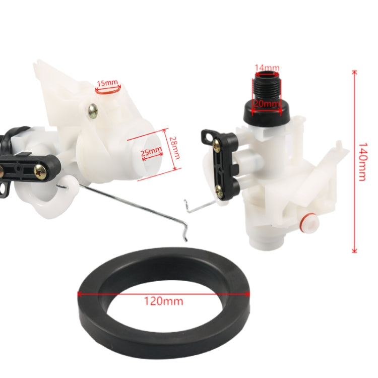 RV Toilet Water Valve Module Assembly 31705(White + Black)