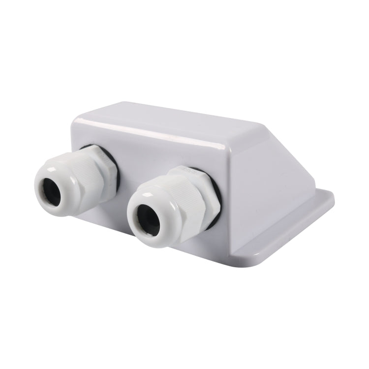RV Sealed Waterproof Solar Double Cable Entry Gland Box(White)