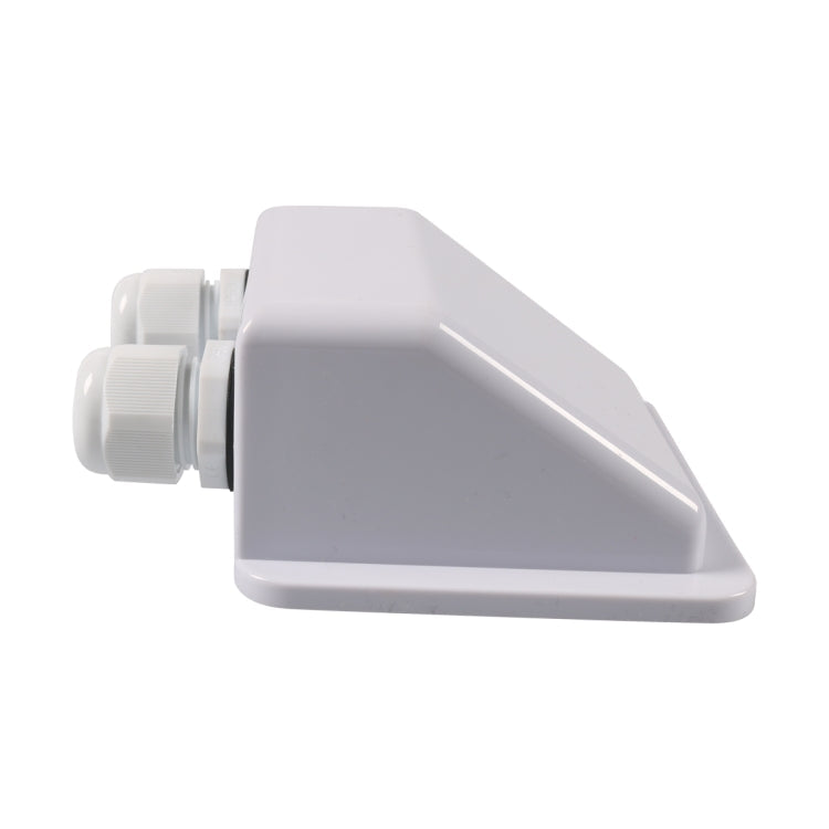 RV Sealed Waterproof Solar Double Cable Entry Gland Box(White)