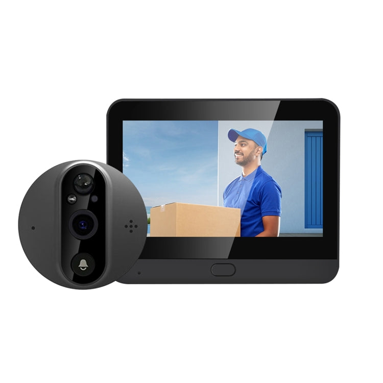 ESCAM C89 1080P 4.3 inch Smart Digital Door Viewer, Support Wide Angle PIR & Night Vision Photo(Dark Grey)