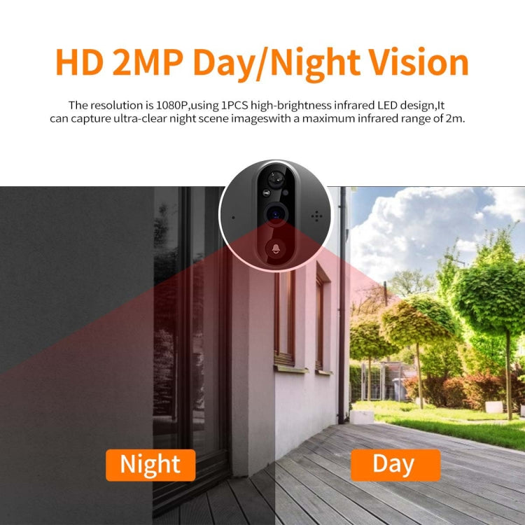 ESCAM C89 1080P 4.3 inch Smart Digital Door Viewer, Support Wide Angle PIR & Night Vision Photo(Silver)