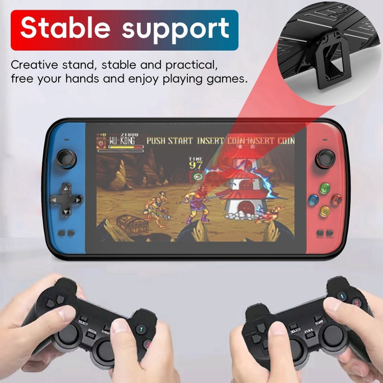 For SUBOR Q900 TPU Game Console Protective Case with Holder(Blue)