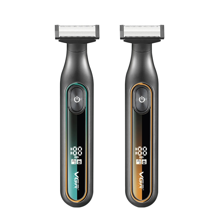 VGR V-360 5W USB Digital Display Electric T-shaped Shaver(Green)