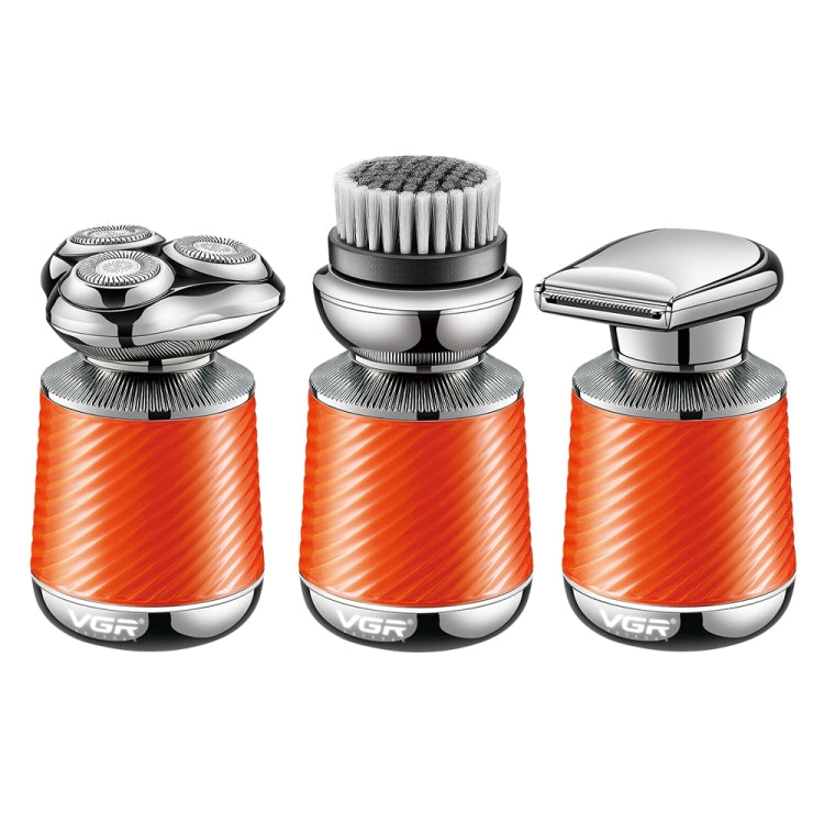 VGR V-391 5W USB 3 in 1 Smart Floating Three-Head Shaver(Silver)