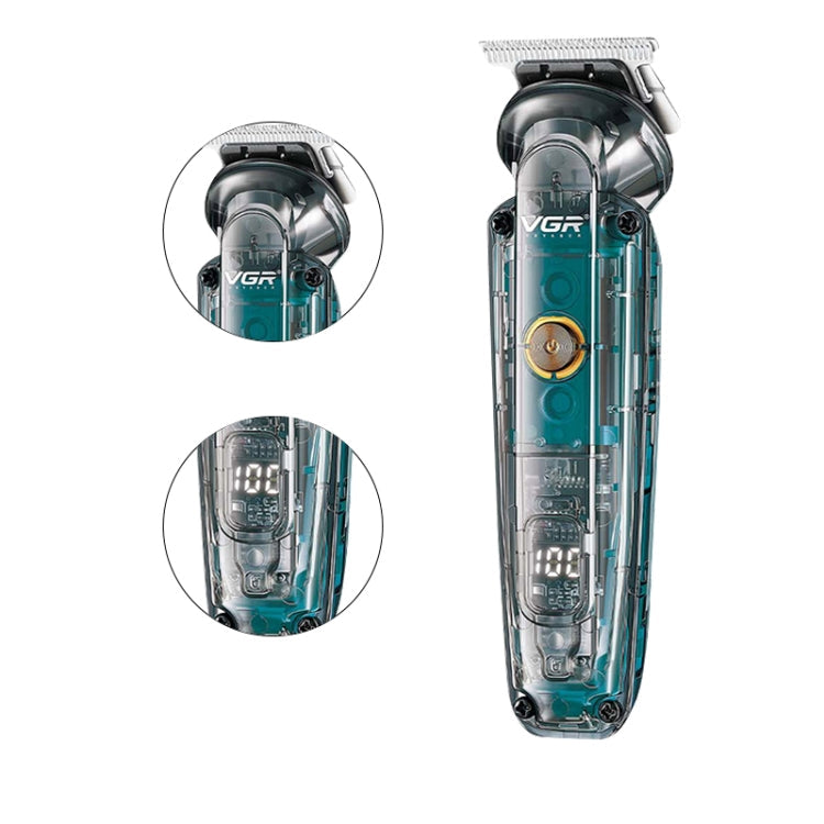 VGR V-949 5W USB LED Digital Display Multifunctional Hair Clipper