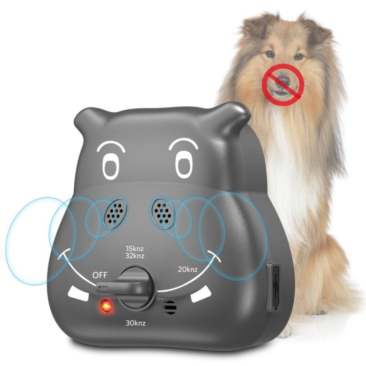 K8 Ultrasonic Bark Stopper Dog Training Device(Grey)