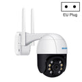 ESCAM QF518 5MP Smart WiFi IP Camera, Support AI Humanoid Detection / Auto Tracking / Dual Light Night Vision / Cloud Storage / Two Way Audio / TF Card, Plug:EU Plug(White)