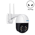 ESCAM QF518 5MP Smart WiFi IP Camera, Support AI Humanoid Detection / Auto Tracking / Dual Light Night Vision / Cloud Storage / Two Way Audio / TF Card, Plug:AU Plug(White)