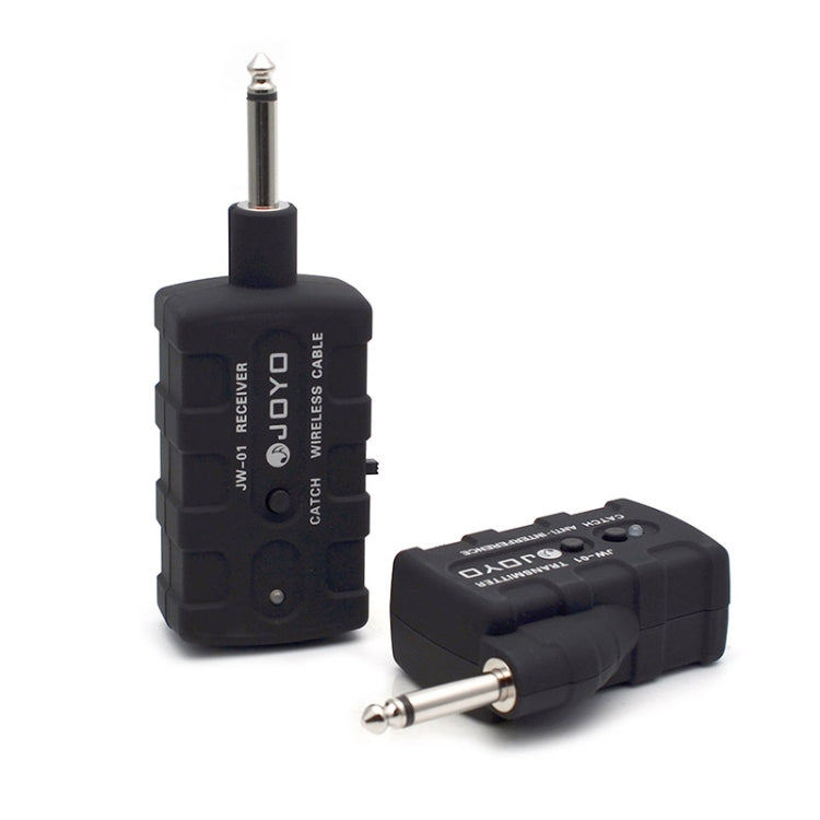JOYO JW-01 Low Noise Portability Guitar Wireless Audio Transmitter Audio Receiver, Plug:UK Plug(Black)