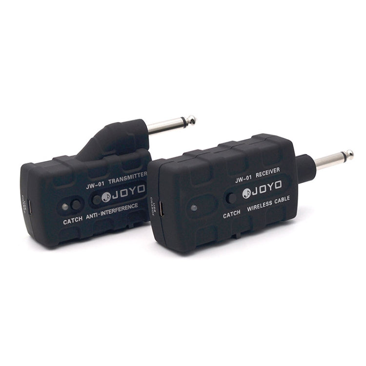 JOYO JW-01 Low Noise Portability Guitar Wireless Audio Transmitter Audio Receiver, Plug:UK Plug(Black)