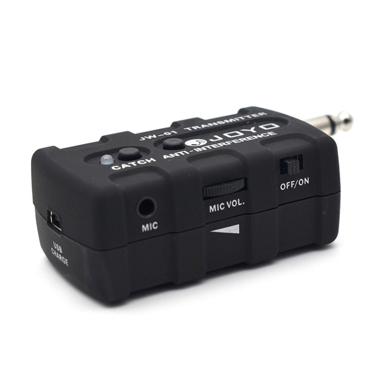 JOYO JW-01 Low Noise Portability Guitar Wireless Audio Transmitter Audio Receiver, Plug:UK Plug(Black)