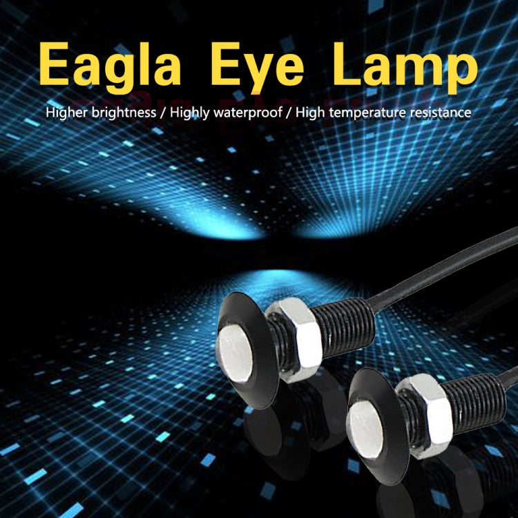 10 PCS 18mm 1.5W DC9-80V Motorcycle Eagle Eye Light Single Lens(White Light)