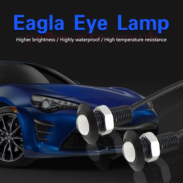 10 PCS 23mm 1.5W DC9-80V Motorcycle Eagle Eye Light Single Lens(Yellow Light)