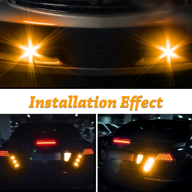 10 PCS 18mm 1.5W DC9-80V Motorcycle Eagle Eye Light Double Lens(Yellow Light)