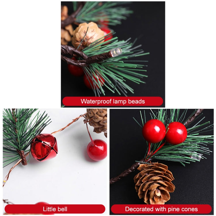 Christmas Pine Needles Colorful Light Pine Cone Upgrade Style String Lamp  Length: 2m