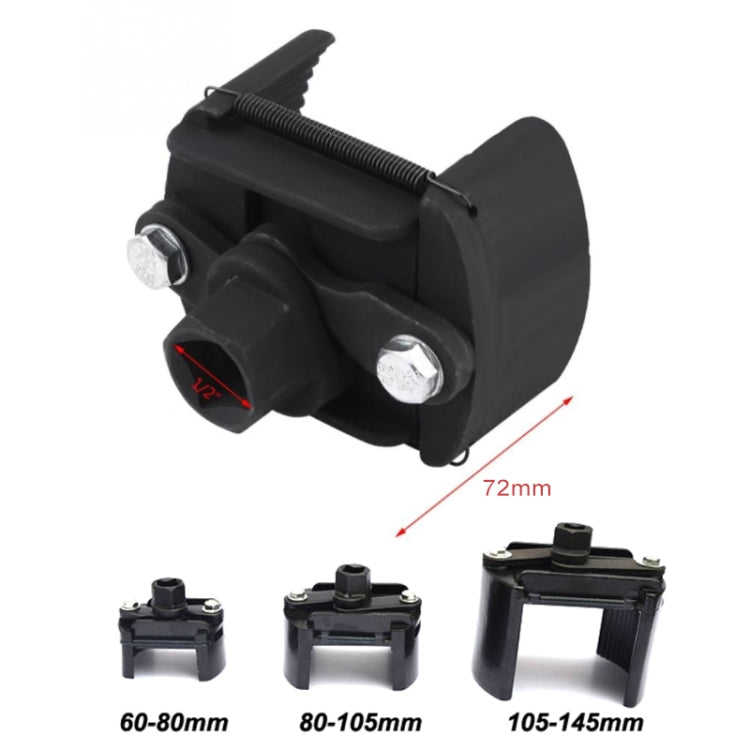 80-105mm Universal Cast Steel Adjustable 2 Jaw Oil Filter Wrench Fuel Remover Removal Tool Two-claw Cast Steel Filter Wrenches