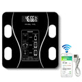 Household Smart Body Fat Electronic Weighing Scale, USB Charging Version(Black)