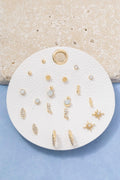 Ten Pair Studs Earrings Set