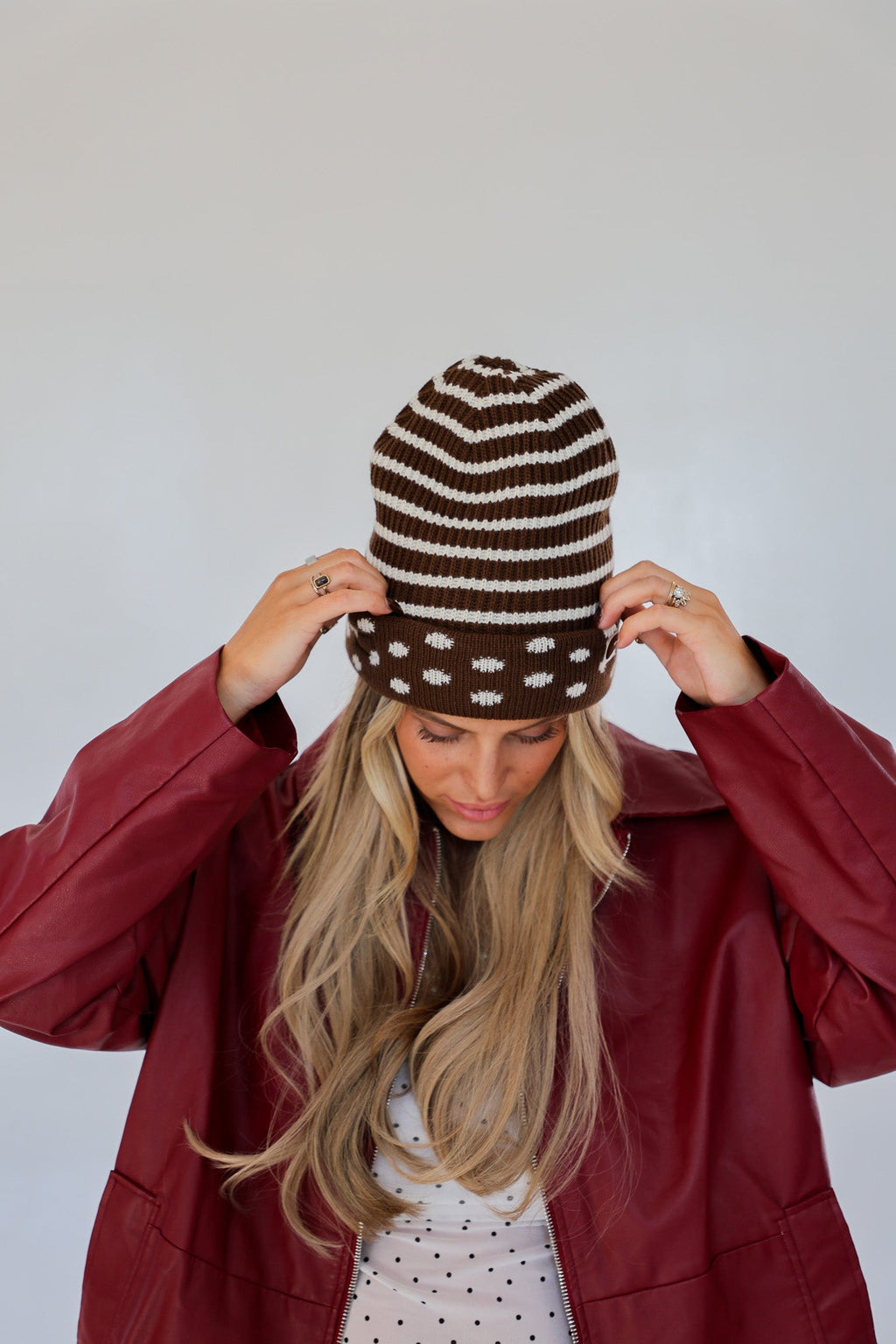 POLKA DOT BEANIE