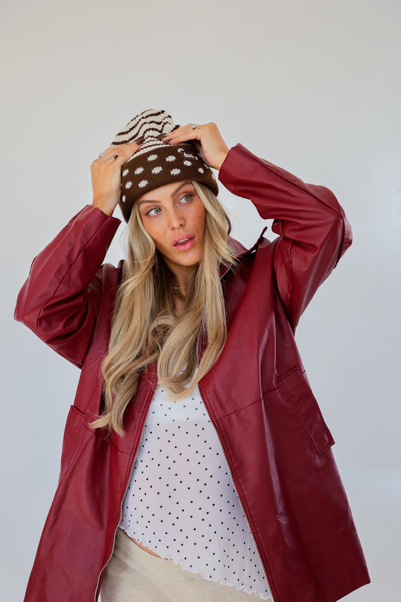 POLKA DOT BEANIE