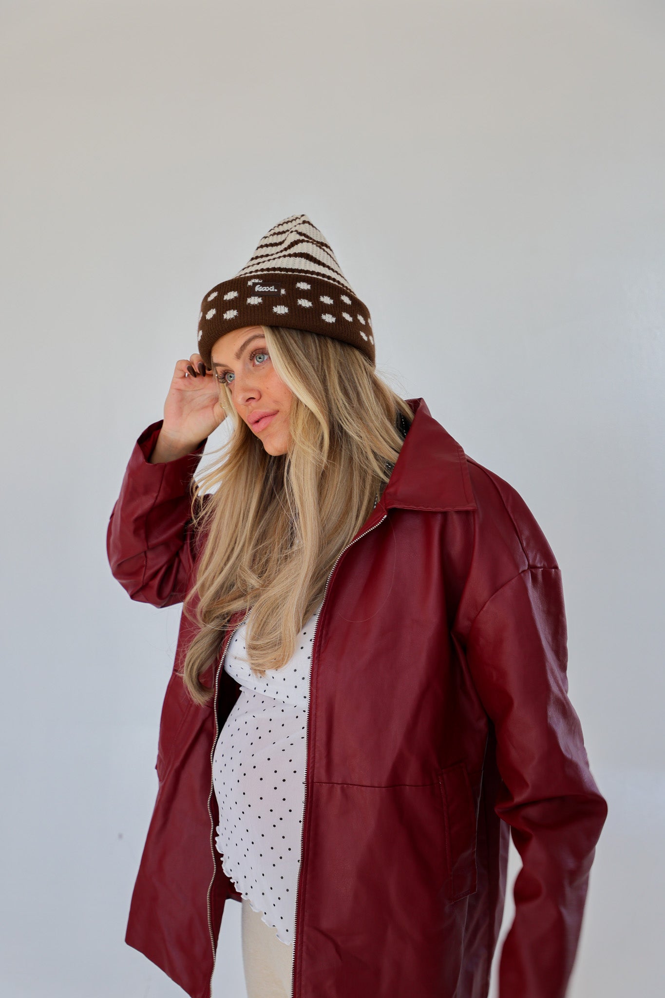 POLKA DOT BEANIE