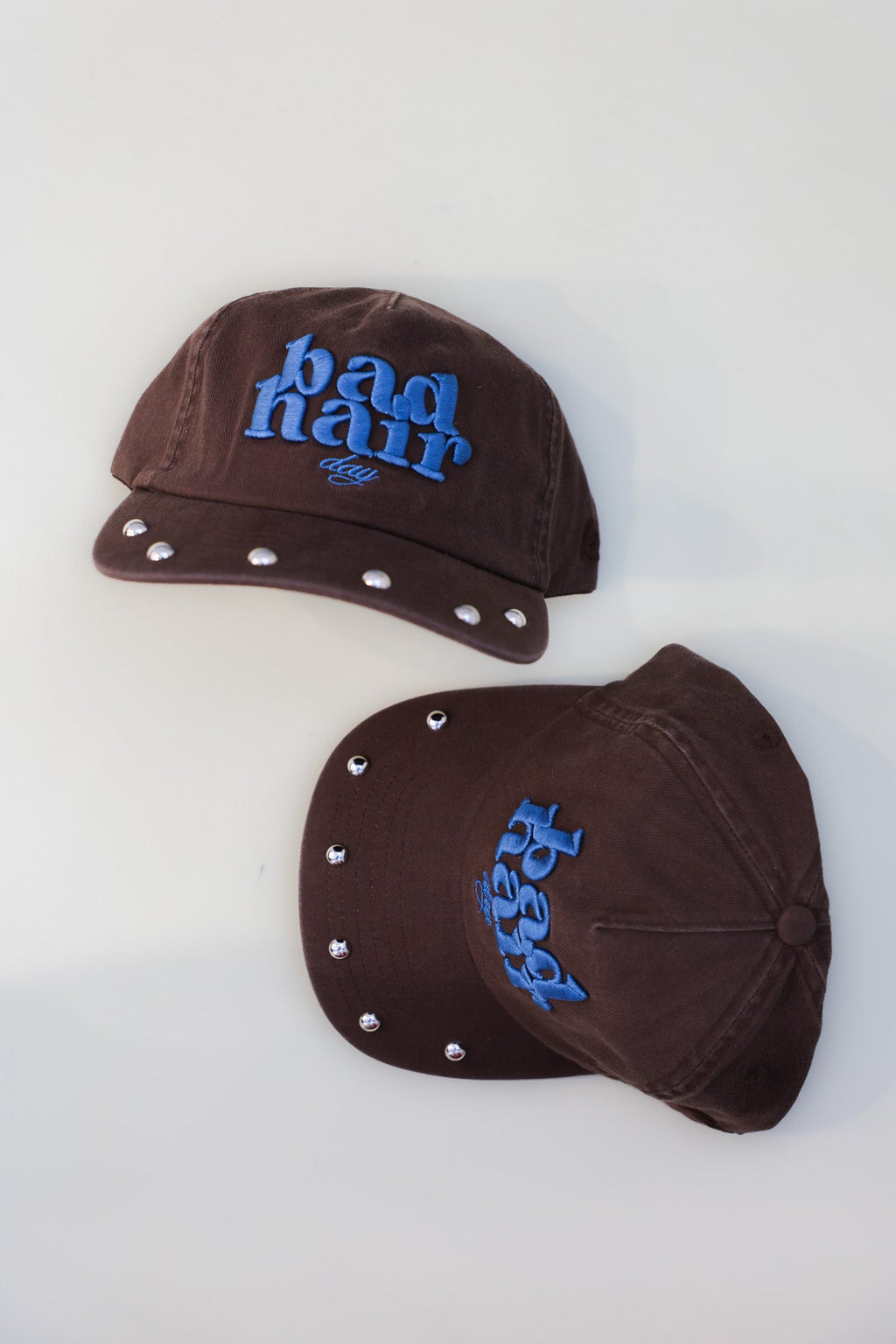 BAD HAIR DAY STUDDED BASEBALL CAP