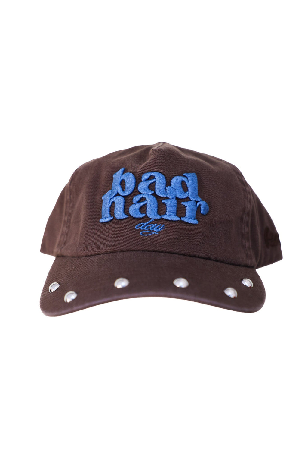 BAD HAIR DAY STUDDED BASEBALL CAP