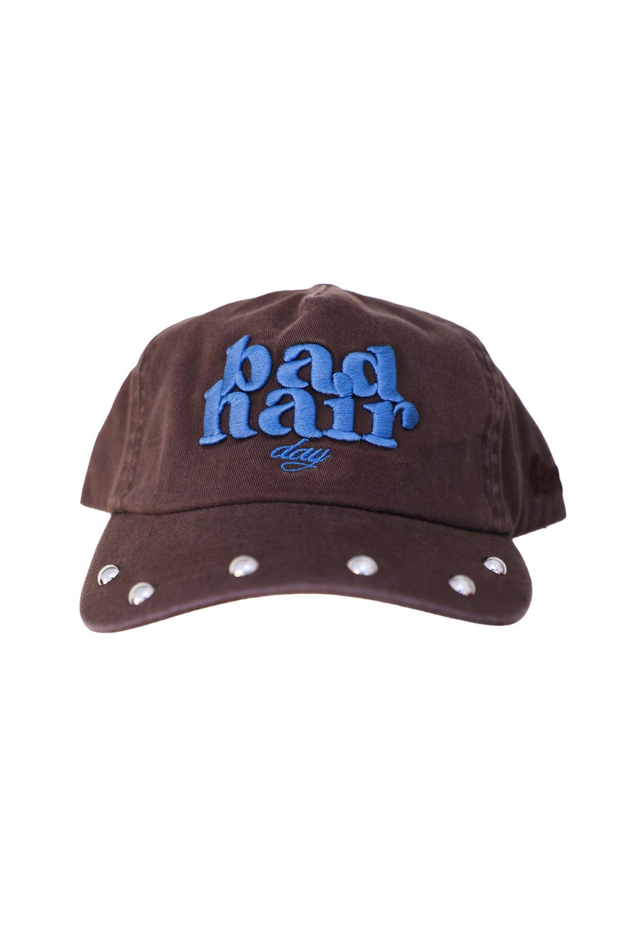 BAD HAIR DAY STUDDED BASEBALL CAP