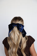 VELVET SLOUCHY BOW