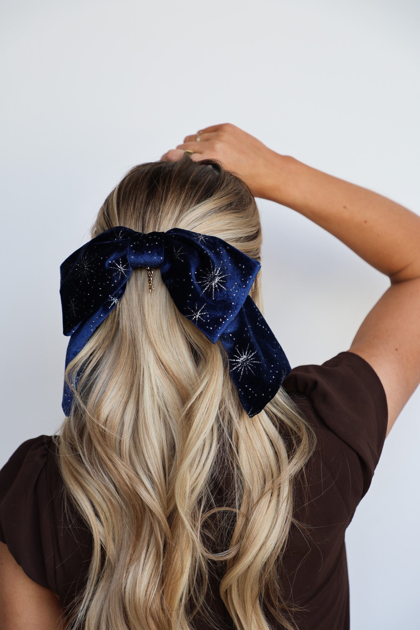 VELVET SLOUCHY BOW