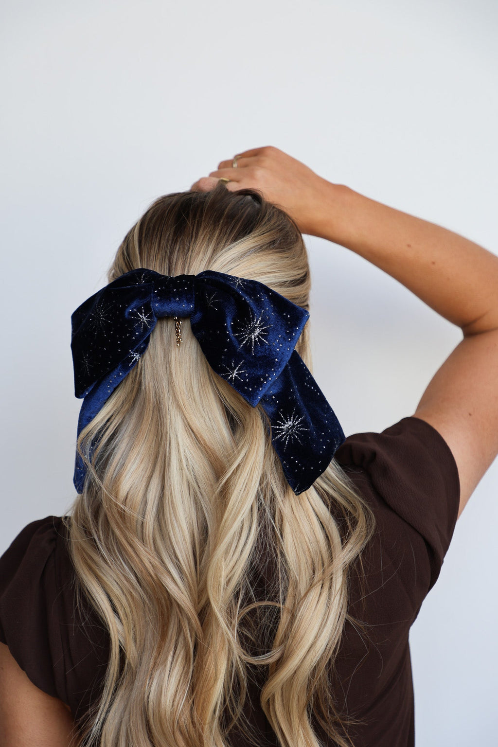 VELVET SLOUCHY BOW