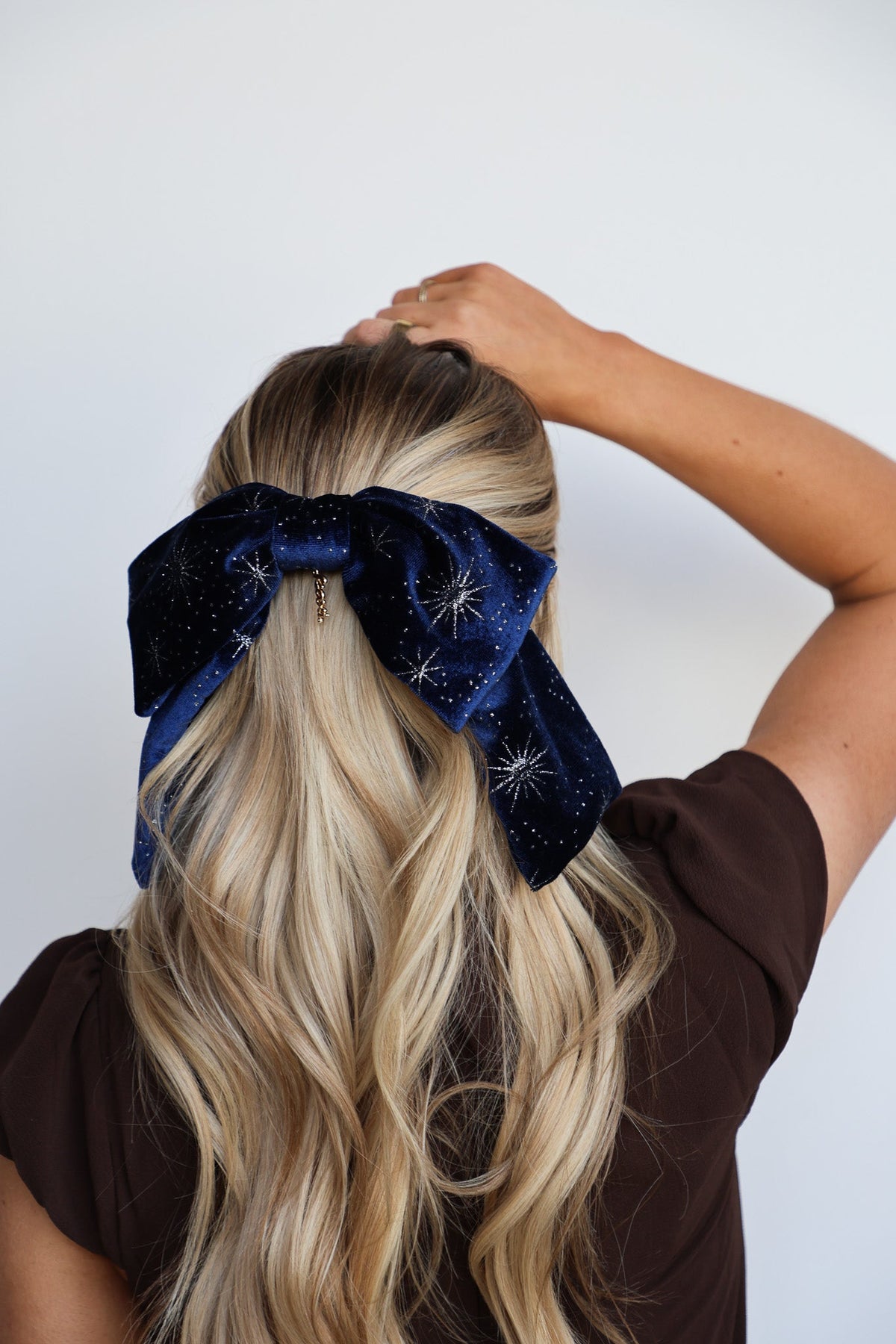 VELVET SLOUCHY BOW