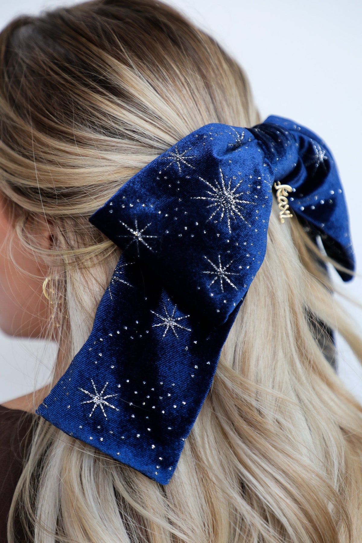 VELVET SLOUCHY BOW