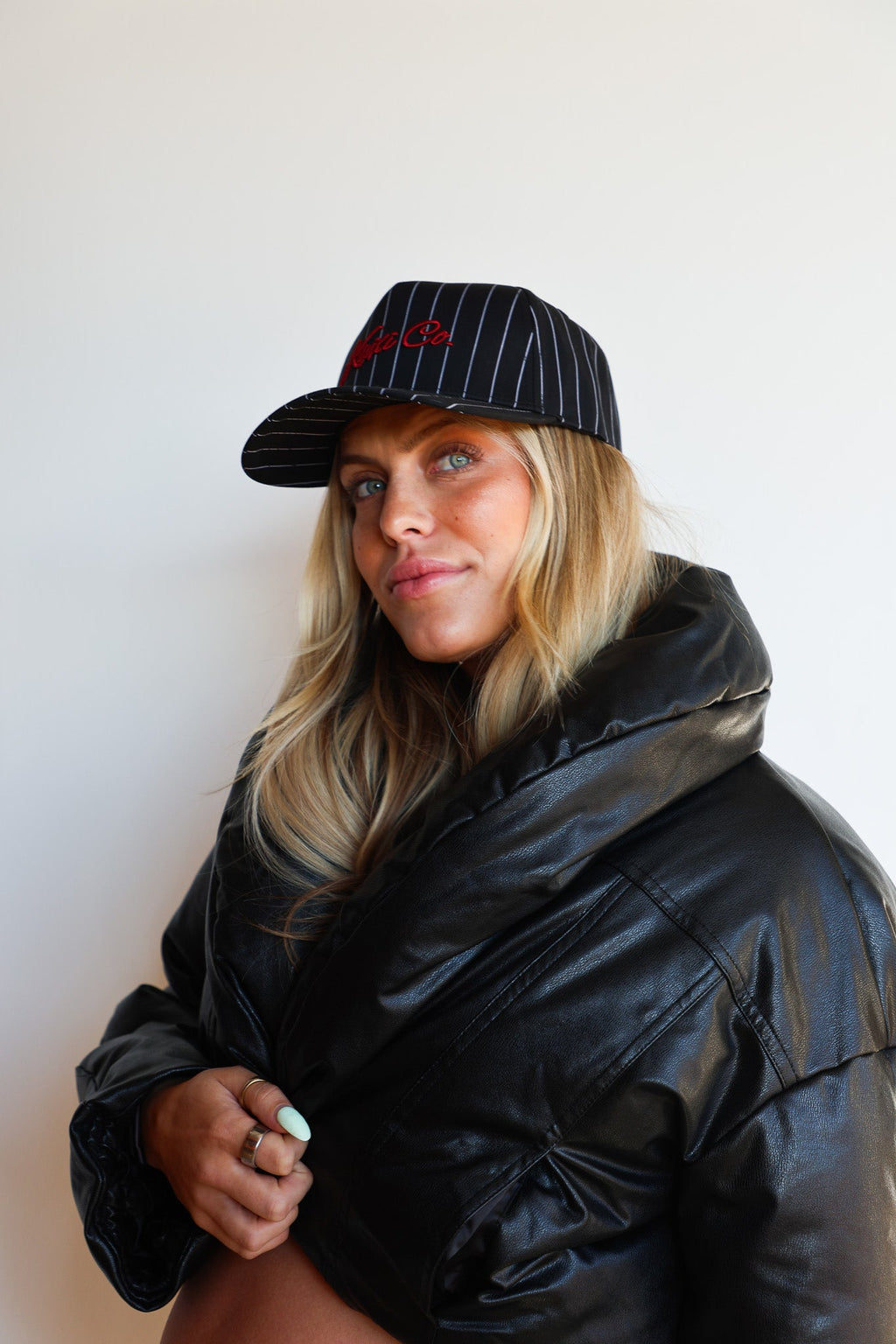 KAXI CO. PIN STRIPED TRUCKER HAT