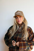 BAD HAIR DAY TWEED HOUNDSTOOTH TRUCKER HAT