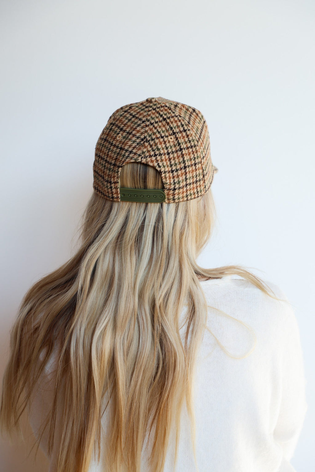 BAD HAIR DAY TWEED HOUNDSTOOTH TRUCKER HAT