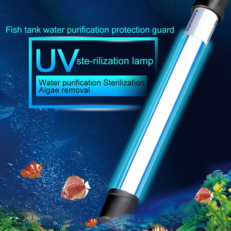 220V 9W UV Ultraviolet Algae Disinfection Fish Tank Lamp, EU Plug