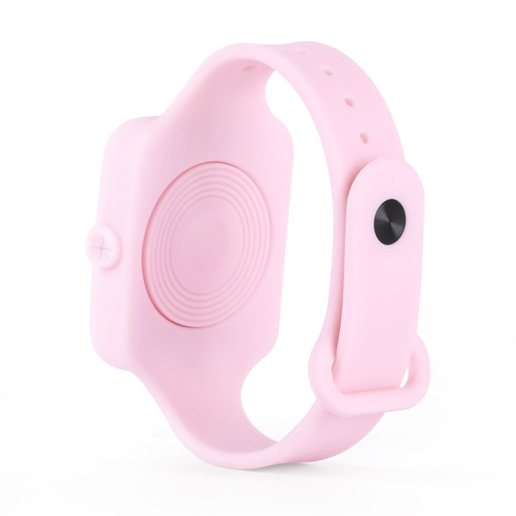 TA-4 10ml Portable Outdoor Silicone Alcohol Liquid Soap Handwashing Fluid Sunscreen Cream Split Bracelet Watch Wristband Sub-packing Box(Pink)