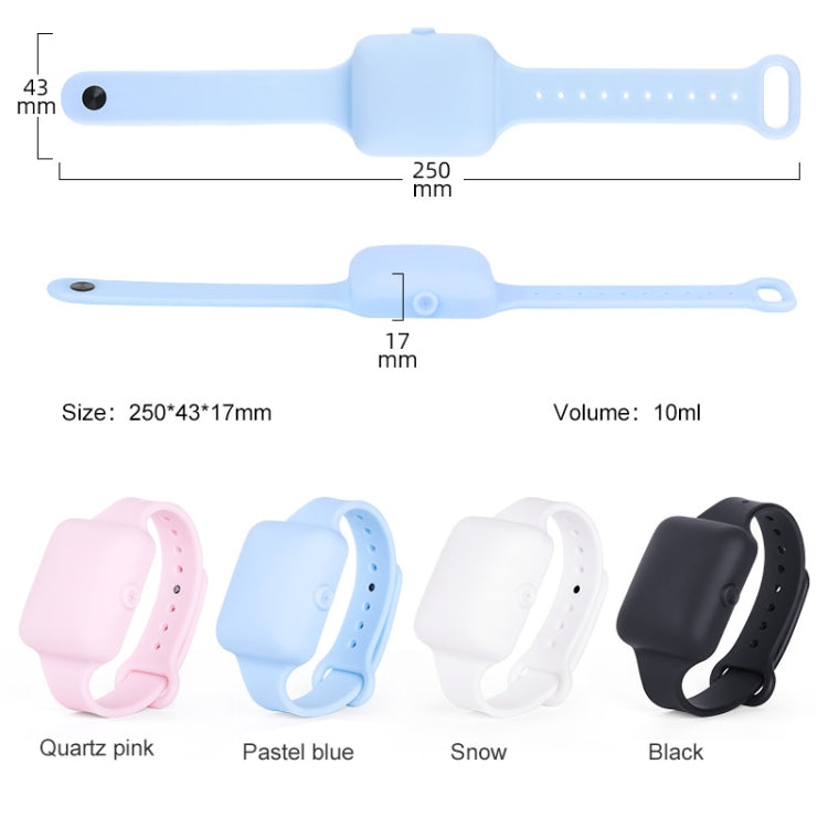 TA-4 10ml Portable Outdoor Silicone Alcohol Liquid Soap Handwashing Fluid Sunscreen Cream Split Bracelet Watch Wristband Sub-packing Box(Pink)