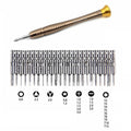 JIAFA JF-8129 24 in 1 Professional Multi-functional Screwdriver Set with Carrying Bag(Gold)