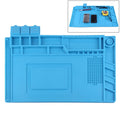 Maintenance Platform Anti-static Anti-slip High Temperature Heat-resistant Repair Insulation Pad Silicone Mats, Size: 45cm x 30cm (Blue)